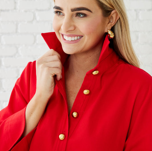 Caryn Lawn Chloe Dress- Cranberry