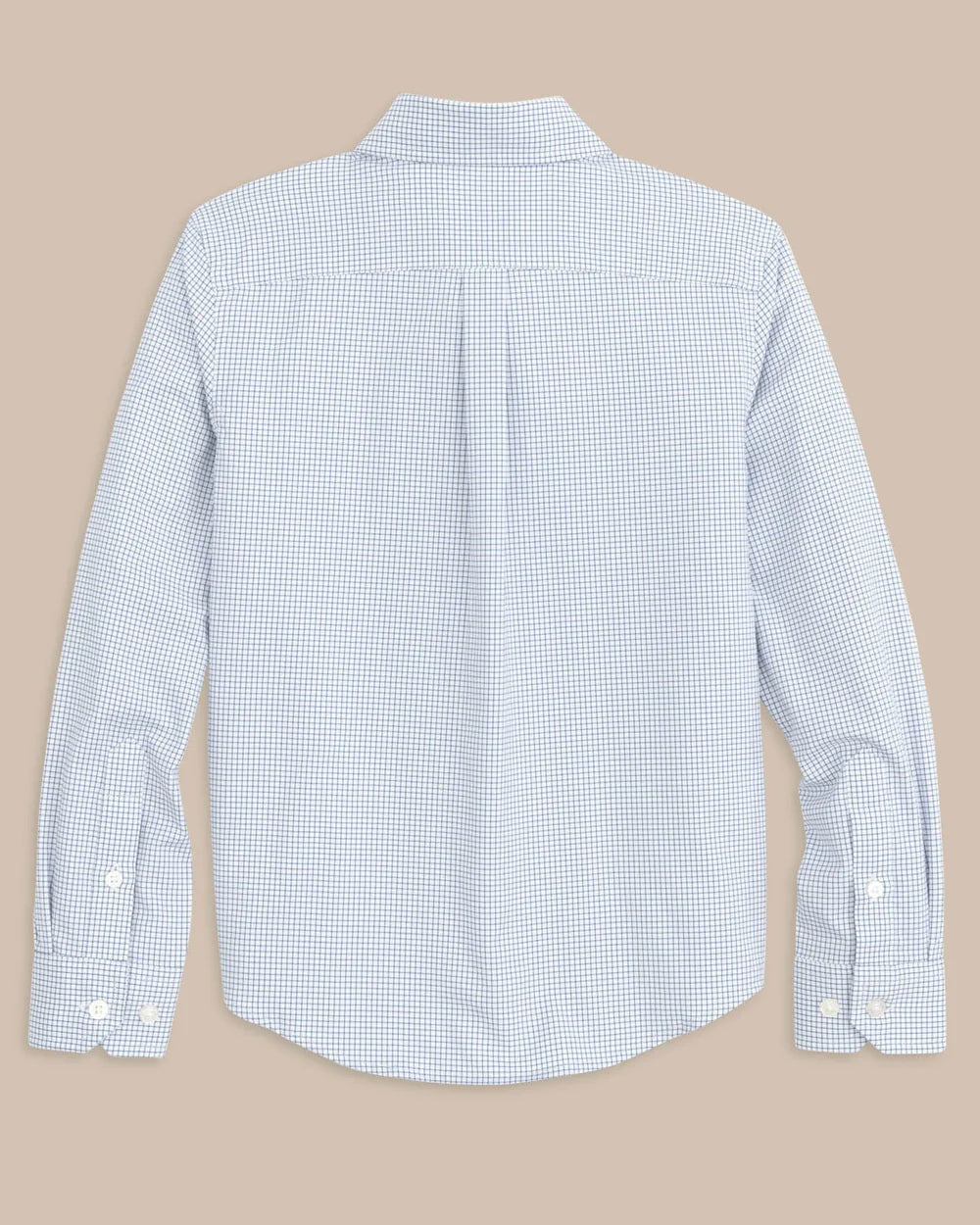 Southern Tide Youth Long Sleeve Intercoastal Rosemont Solid Knit Sportshirt