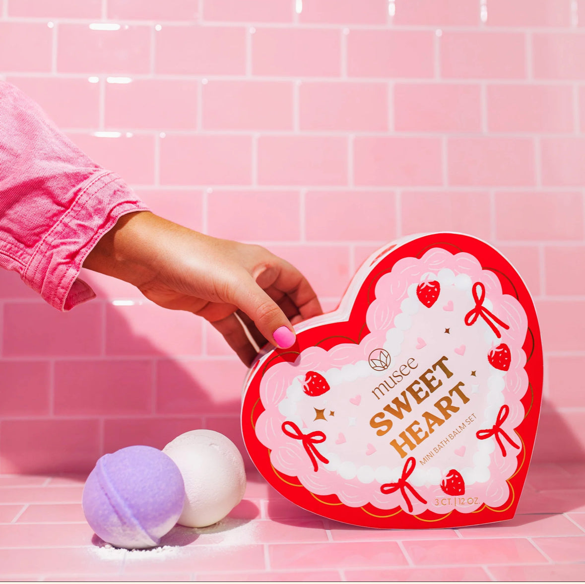 Musee Sweet Heart Bath Bomb Set