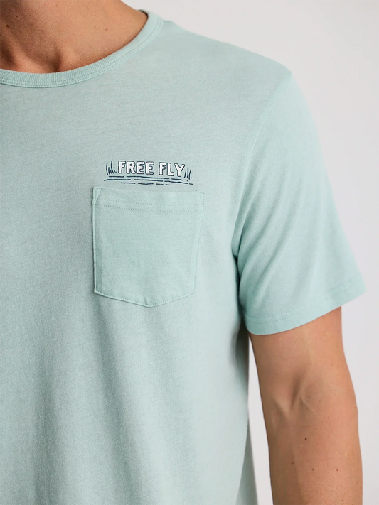 Free Fly Men's Lazy Tides Pocket Tee