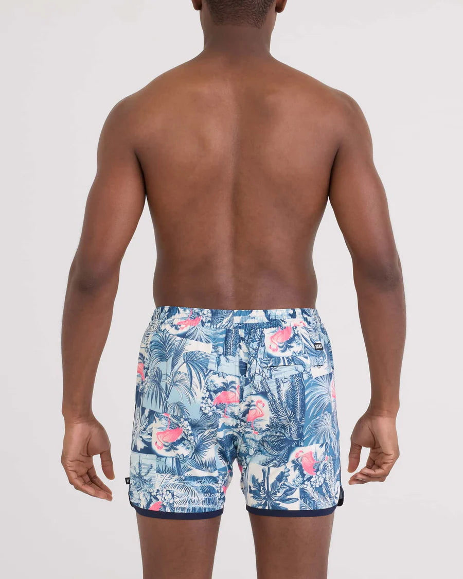 Saxx Men's Harbormaster 2N1 Resort Swim Trunk 5" With Liner | Botanique