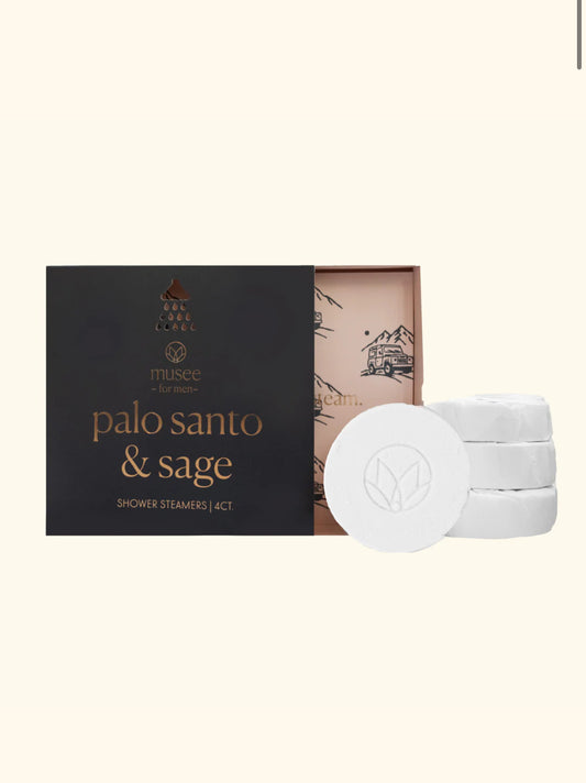 Musee For Men Palo Santo And Sage Shower Steamers