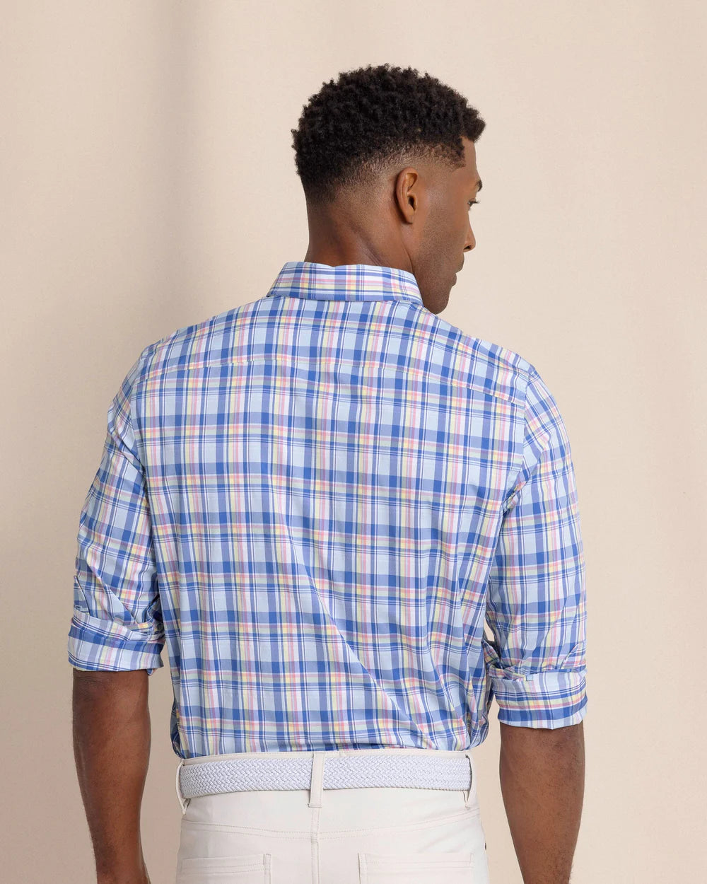 Southern Tide Men's Long Sleeve Brrr Intercoastal Charlesfort Plaid Sportshirt