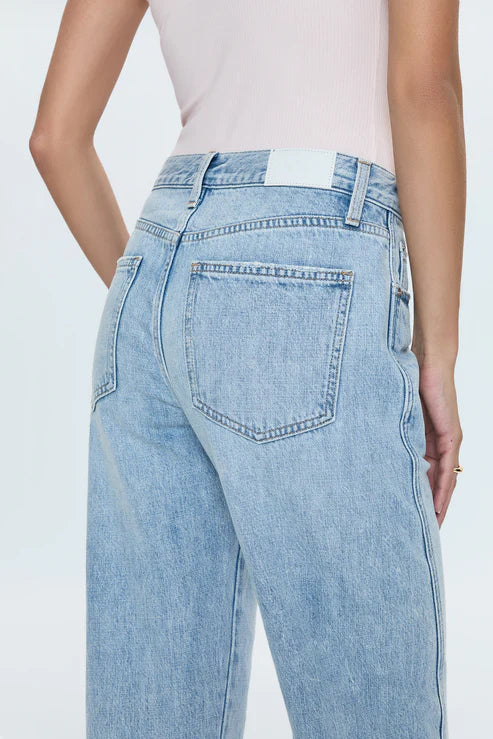 Pistola Kacey Mid Rise Cuffed Straight Jean - Berkeley