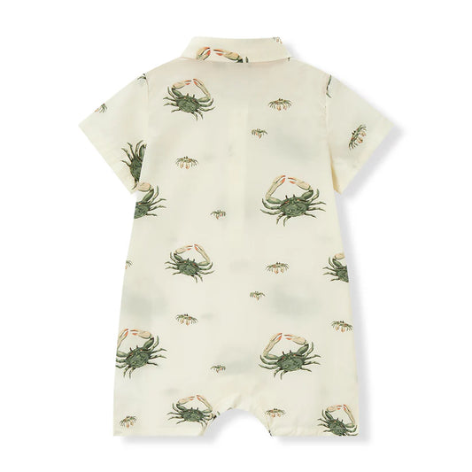 Milkbarn Coastal Crab Collared Shortall