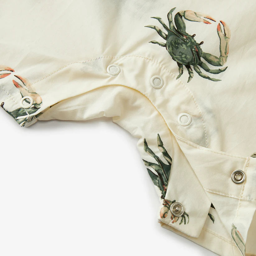 Milkbarn Coastal Crab Collared Shortall
