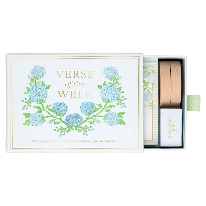 Eccolo Hydrangea Verse Of The Week- Set Of 52 Cards + Stand