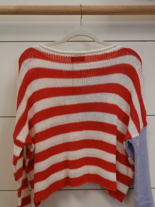 Wooden Ships Women's Cropped Flag Cotton Crew