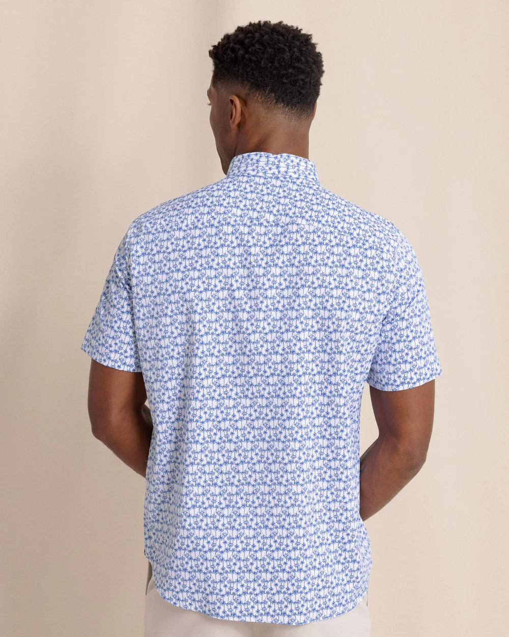 Southern Tide Men's Short Sleeve Intercoastal Talk To The Palm Sportshirt