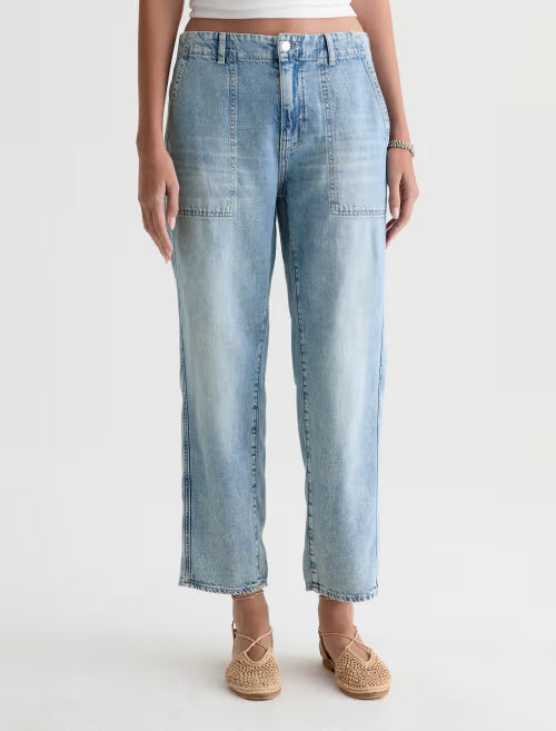 AG Analeigh 360° Pant Mid-Rise Utility Linen Denim