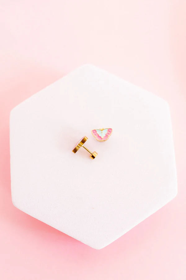 Linny Co Screwback Stud-Blakely Butterfly