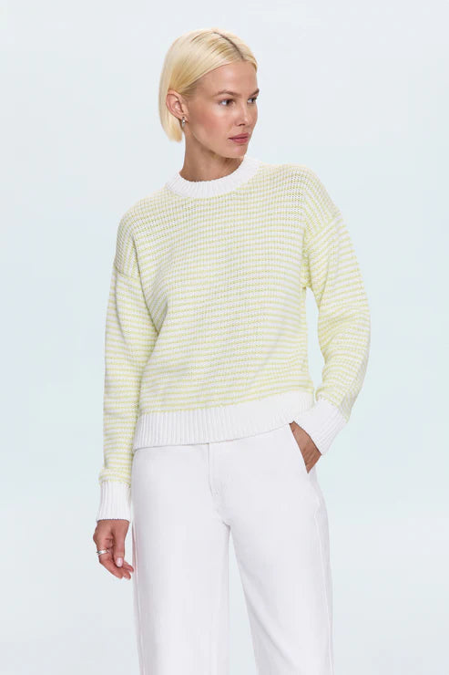 Pistola Aura Relaxed Crew Neck Sweater - Limeade