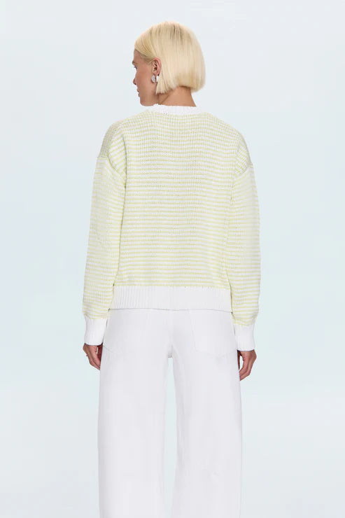 Pistola Aura Relaxed Crew Neck Sweater - Limeade