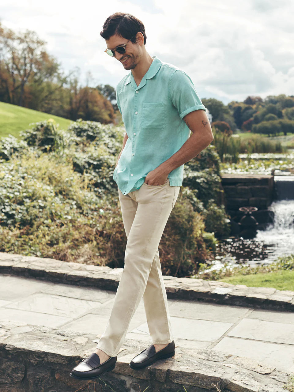 34 Heritage Charisma Relaxed Straight Twill Pants
