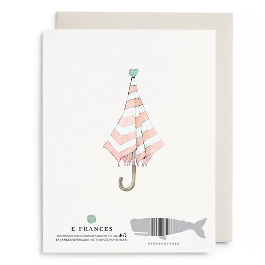 E. Frances Umbrella Shower Greeting Card