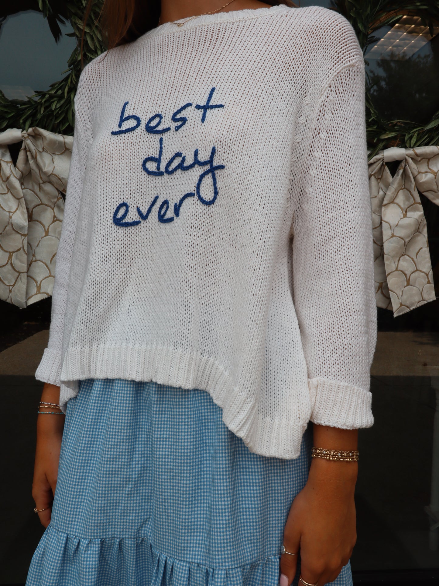 Wooden Ships Women’s Best Day Ever Cropped Cotton Crew