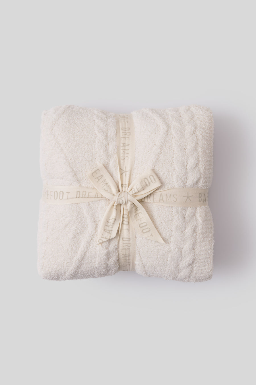 Barefoot Dreams CozyChic® Fisherman Cable Throw- Cream