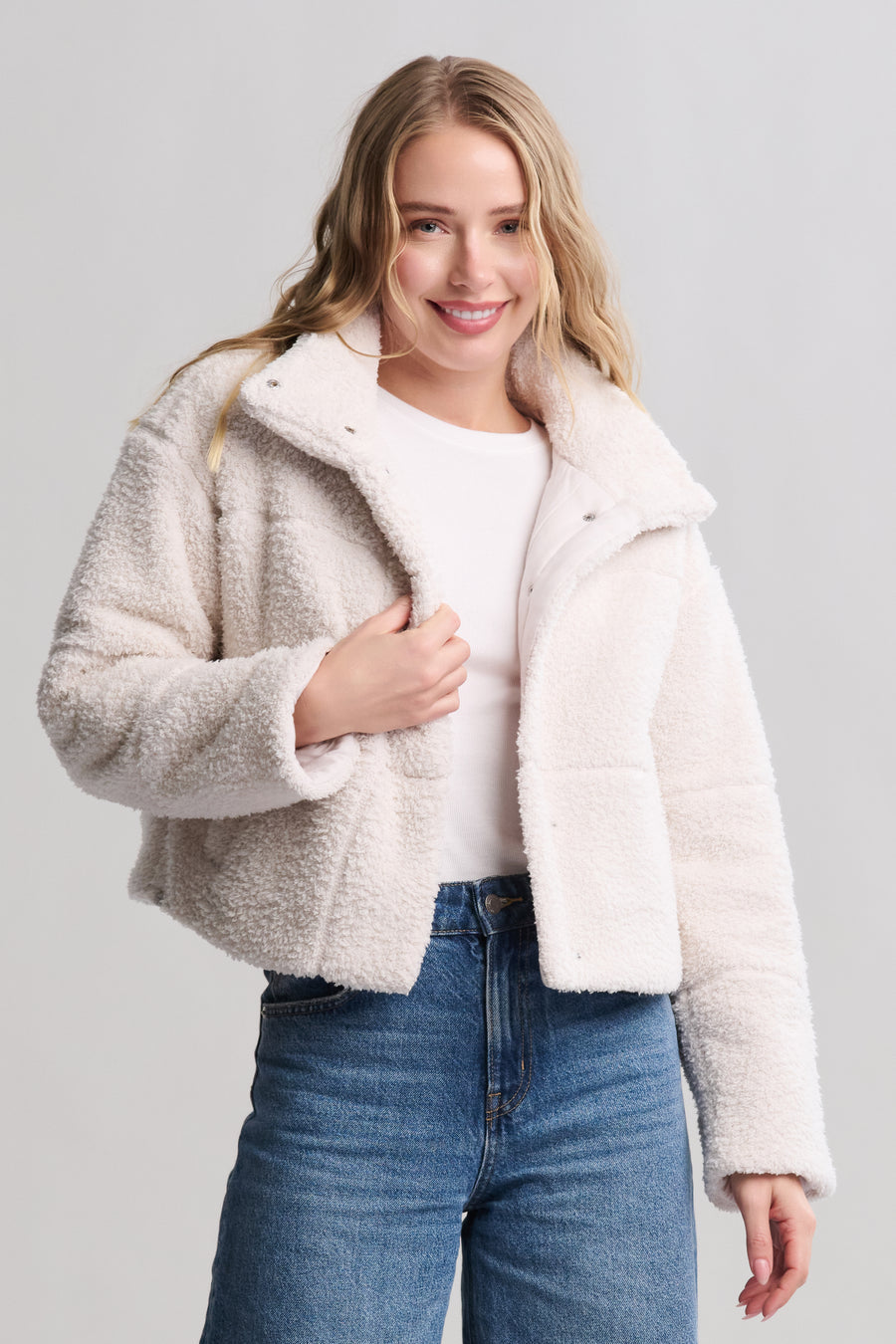 Barefoot Dreams Brushed CozyChic® Puffer Jacket- Sand Dune