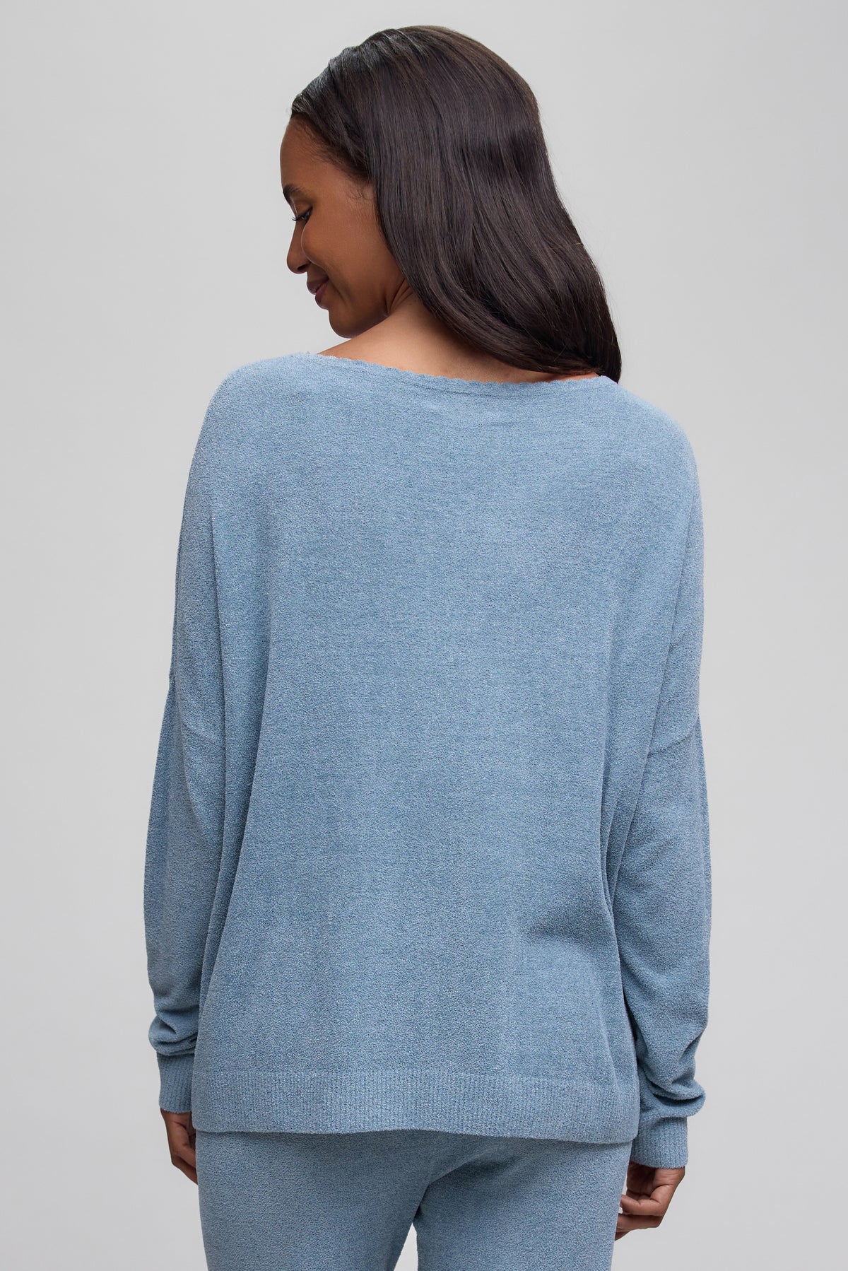 Barefoot Dreams CozyChic Ultra Lite® Scallop Neck Slouchy Pullover
