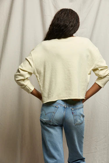 PerfectWhiteTee Briana French Terry Long Sleeve Top