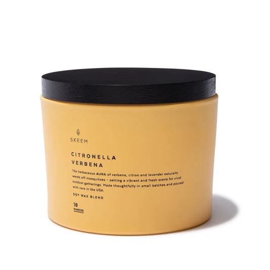 Skeem Verbena Aura Citronella Triple-Wick Candle