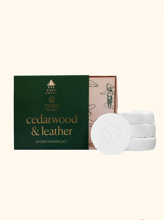 Musee For Men Cedarwood And Leather Shower Steamers