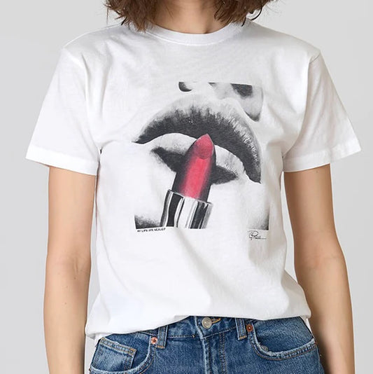Cpress Studio My Lips Are Sealed Mushie Tee