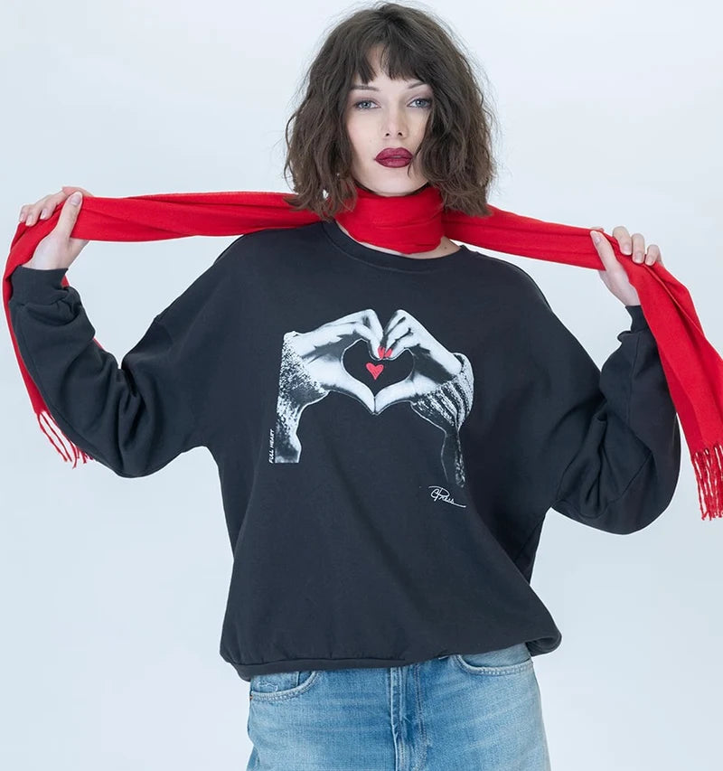 Cpress Studio Full Heart Cozy Sweatshirt