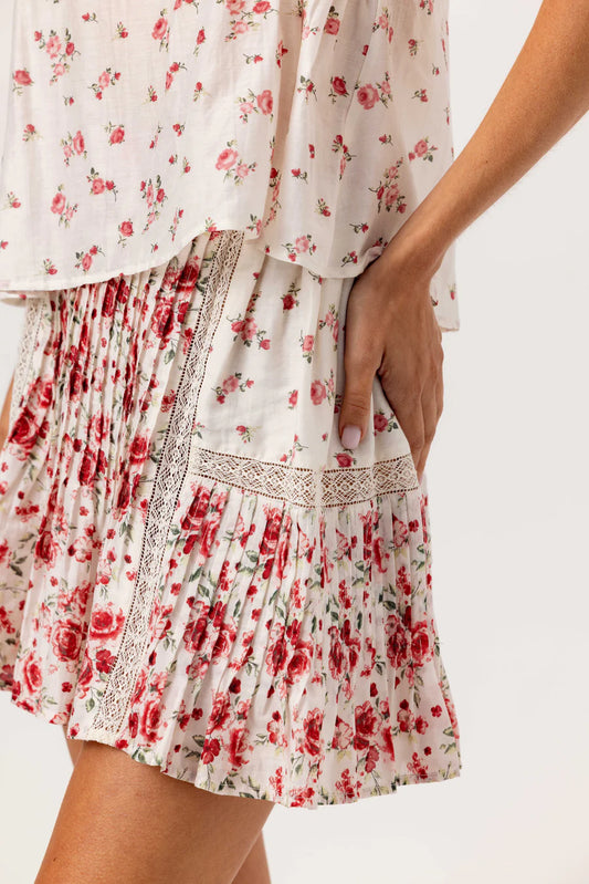 We are Sundays Pintucked Mini Camari Skirt