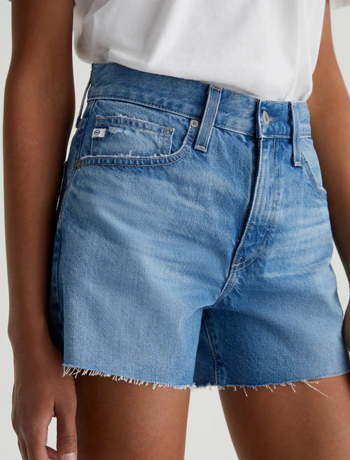 AG Women's Halle High-Rise Relaxed Denim Short
