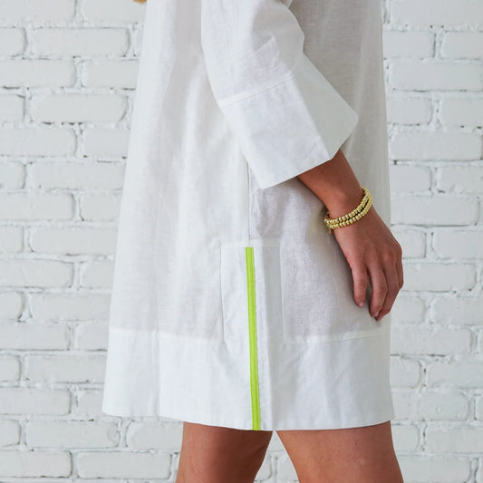 Caryn Lawn Carrie Dress-White