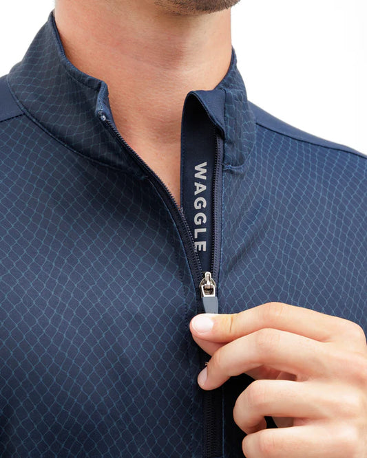 Waggle Deep Waters Men's Twilight Quarter Zip