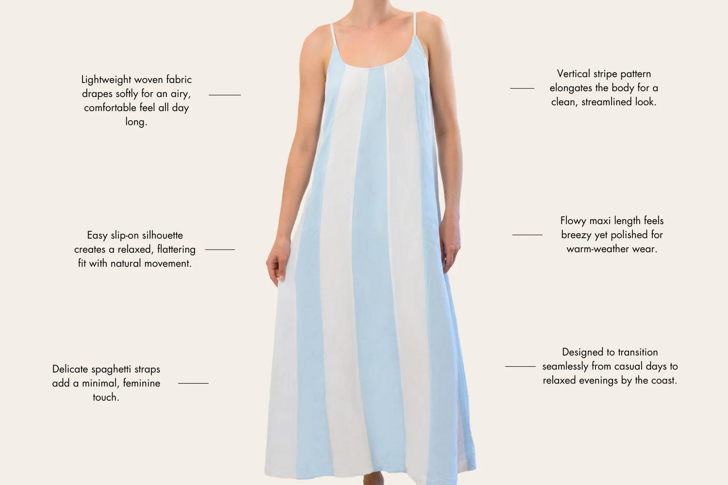 Hermoza Grace Maxi Dress Cover-Up In Powder Blue