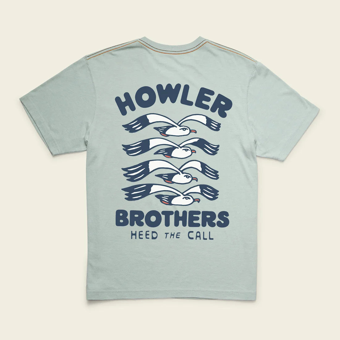 Howler Bros Cotton T-shirt-Flocka Seagulls