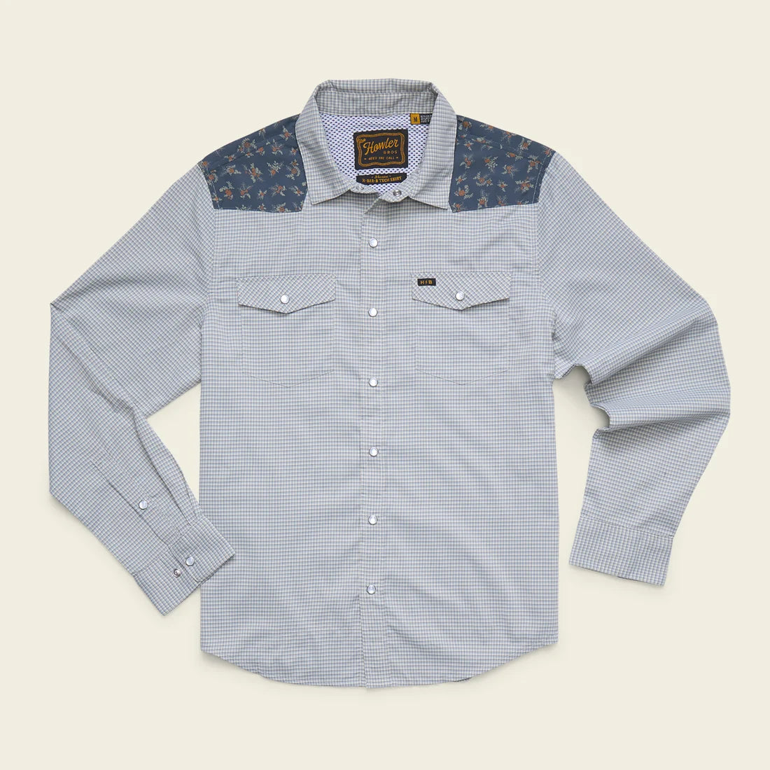 Howler Bros. H Bar B Tech Longsleeve | Rancher Floral | Smoke Blue