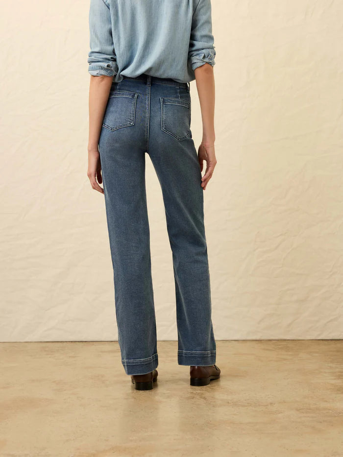 Faherty Stretch Terry Patch Pocket Pant - Riverton Wash