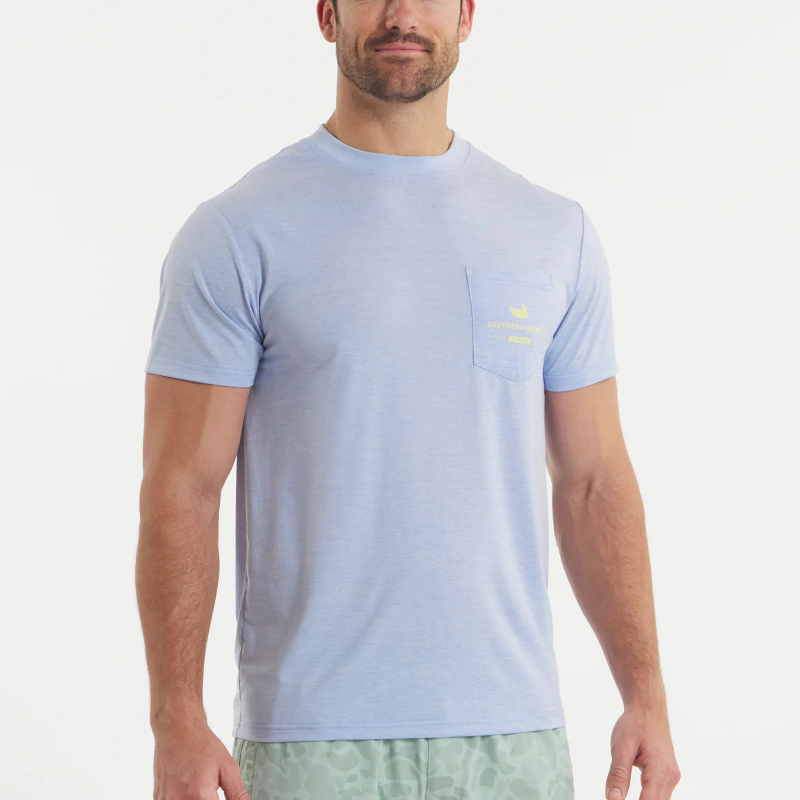Southern Marsh Men's FieldTec Pro Heathered Tee - Lit Up
