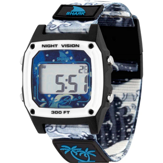 Freestyle Luke Davis Signature Shark Classic Clip Watch-White Wave