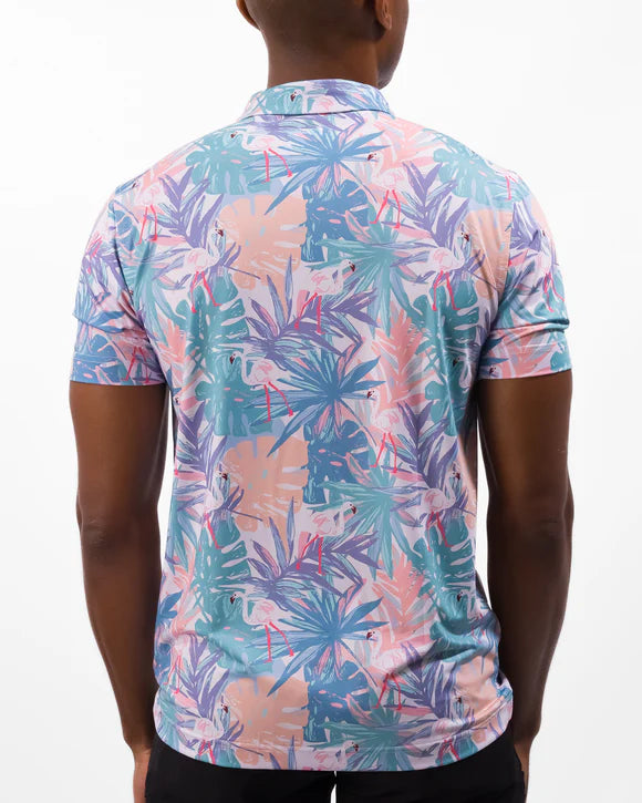 Waggle Men's Flamingle Men's Polo