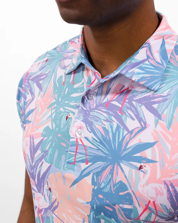 Waggle Men's Flamingle Men's Polo