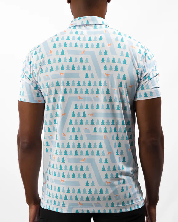 Waggle Men's Fox Holes Men's Polo