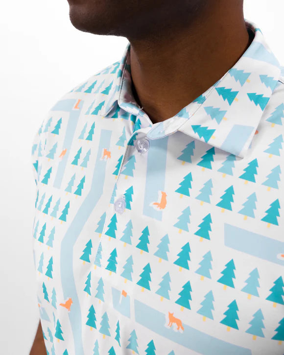 Waggle Men's Fox Holes Men's Polo
