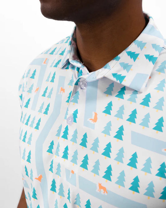 Waggle Men's Fox Holes Men's Polo