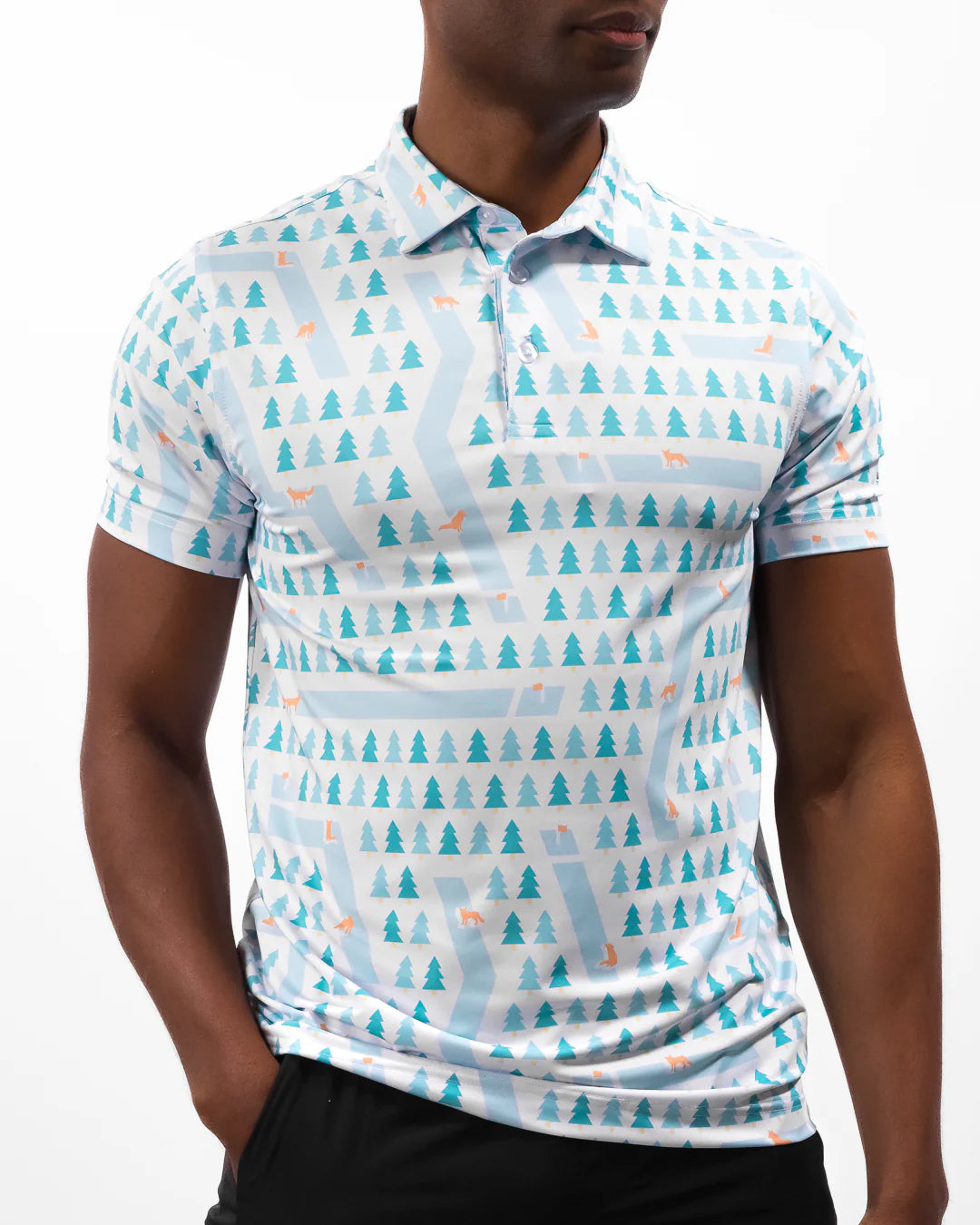 Waggle Men's Fox Holes Men's Polo