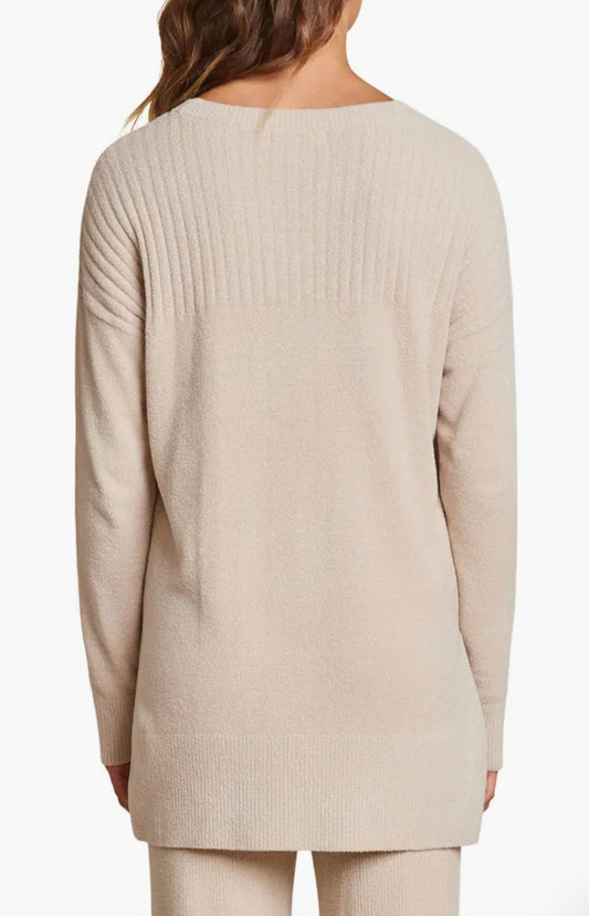 Barefoot Dreams CozyChic Ultra Lite Crewneck With High Slits