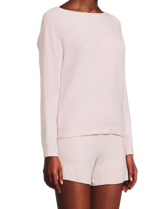 Barefoot Dreams CozyChic Ultra Lite Boatneck Pullover And Short Set