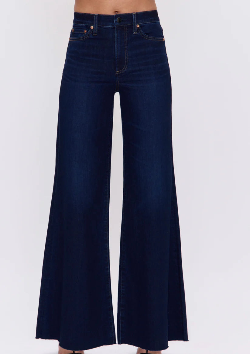 Pistola Izzy High Rise Wide Leg Jean In Tristesse