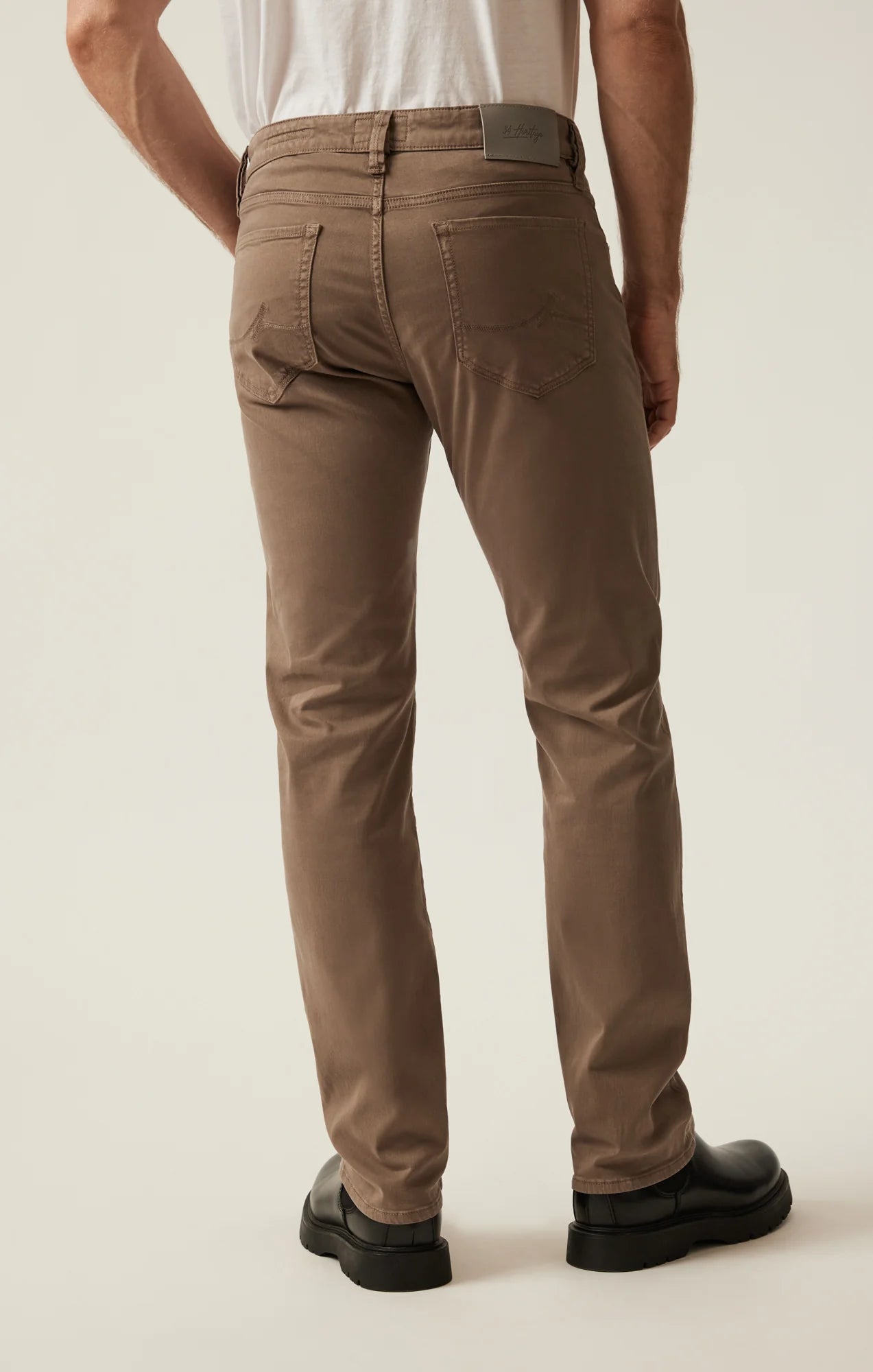 34 Heritage Courage Straight Leg Pants In Timber Twill