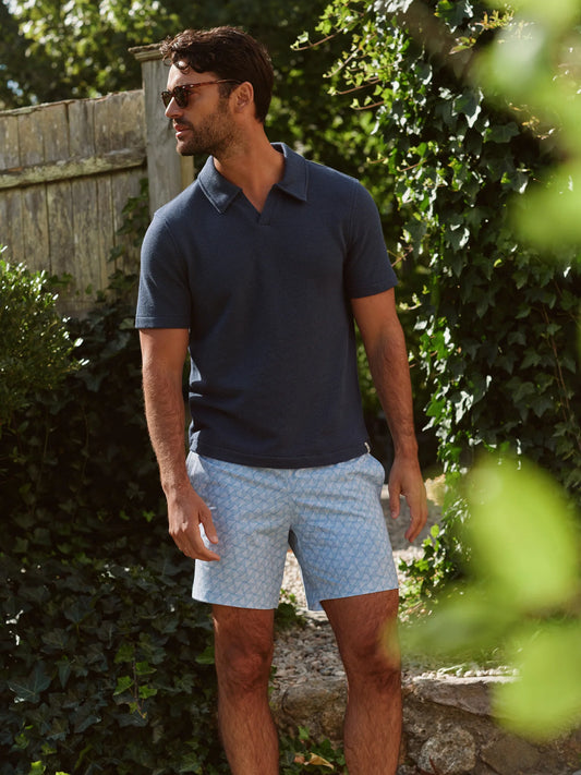 Fair Harbor Men's Bayberry Trunk- Sky Blue Shells