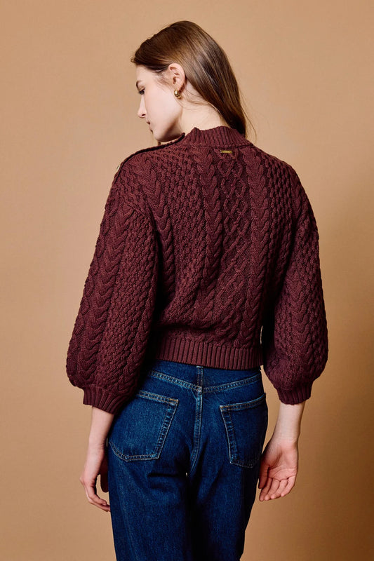 Cleobella Paulette Sweater | Brown Stone